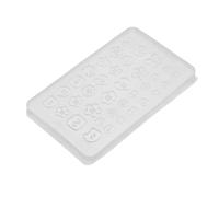 FRCOLOR Silicone Button Mold for Nail Art DIY Resin Crafting Tiny Molds for Charm Making Easy Demolding for Nail Sculptures and Embellishments