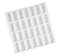 FRCOLOR Silicone Dominoes Mold Pendant Casting Mould Domino Casting Molds for Family White Easy to Demould Use Suitable for DIY Jewelry Making