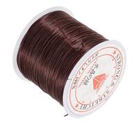 FRCOLOR Silicone Hair Extension Cord Invisible Elastic Wire for Diy Beading and Bracelet Making and Lightweight Craft String for Hair Accessories Black