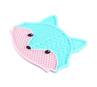 FRCOLOR Silicone Makeup Brush Cleaning Pad Suction Cup Hook Animal Shape Brush Scrubber for Home Beauty Salon