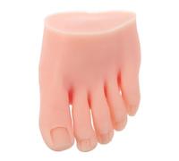 FRCOLOR Silicone Manicure Practice Foot Model for Nails Art Training Realistic Female Foot Design Soft Silicone Material for Reuse and Painting