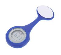 FRCOLOR Silicone Nurse Watch Flexible Hanging Pocket Watch Pin Design Step Counter for Nurses Digital Display for Use