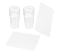 FRCOLOR Silicone Stamp Set for Nail Art French Manicure Set Tips Perfect for Diy Nail Polish Stamping