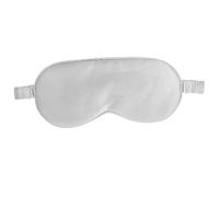 FRCOLOR Silk Sleep Eye Mask Silver Grey Adjustable Elastic Strap Light Blocking Sleeping Eye Cover for Travel Home Comfortable Fit for Men Women