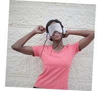FRCOLOR Silk Sleeping Eye Mask Double Side Warm and Cool Use Adjustable Night Sleep Mask for Women Men Light Blocking Comfortable Eye Cover