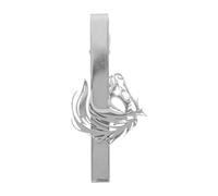 FRCOLOR Silver Horse Head Tie Clip for Men Stainless Steel Elegant Sl esign with Secure Grip Strong Clasp Suitable for Wedding Business Events