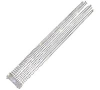 FRCOLOR Silver Rhinestone Ponytail Holder Multi Strand Chains Alloy Hair Jewelry for Women, Elegant Hair Accessory for Prom and Other Occasion