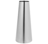 FRCOLOR Silver Stainless Steel Single Flower Vase with Delicate Shape for Desktop Decoration, Practical and Long Time Use Flower Arranger Holder Suitable for Modern Home Decor