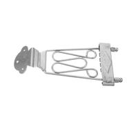 FRCOLOR Silver Tailpiece for String Jazz Electric Guitars Metal Replacement Compatible with Archtop Guitars Lightweight and Easy to Install for Musicians the Go
