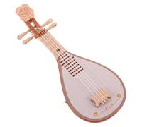 FRCOLOR Simulated Pipa Toy Playable Lute Instrument Stringed Musical Instrument Chinese Traditional Guitar Musical Ornament Photo Ornament Boys and Girls National Lute