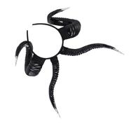 FRCOLOR Simulation Goat Horns Hairband for Halloween Funny Cosplay Headband for Party Photography Props Featuring Unique Croissant Headband Design