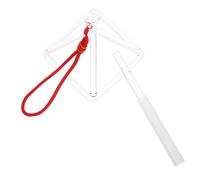 FRCOLOR Singing Pyramid for Promoting Inner Peace Quartz Crystal with Mallet Meticulously Tuned 4 Inch for Meditation Sound Therapy and Yoga in Home and Meditation Spaces