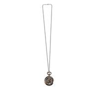 FRCOLOR Skeleton Dog Pocket Watch Retro Hollow Design Alloy Case Classic Quartz Movement Vintage Style for Collectors