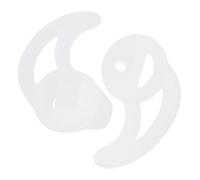 FRCOLOR Small Silicone Ear Mold Replacement Tips for Acoustic Tube Earpiece Wireless Radio Earbuds with Secure Sport Wings Material