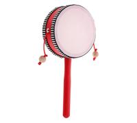 FRCOLOR Small Wooden Spinning Drum and Handheld Monkey Drum Baby Musical Educational for Toddlers Early Learning Orff Percussion Instrument Music Play