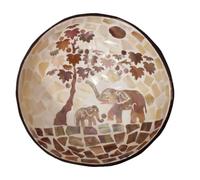 FRCOLOR Snacks Holder Storage Bowl Natural Coconut Shell Healthy Environmental Friendly Coffee Bowl Shape Unique Creative Decoration of The House