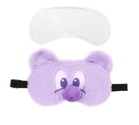 FRCOLOR Soft Cartoon Sleep Mask for Breathable Light-Blocking Eye Mask with Elastic Band Cute Animal Patterns for Comfortable Sleep and Better Bedtime Habits