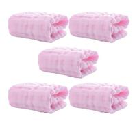 FRCOLOR Soft Cotton Face Towels and Christmas Essentials Baby Muslin Washcloths 5pcs Burping Cloths Breathable and Supple for Birthdays for Babies