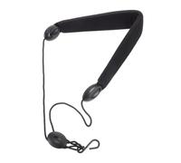 FRCOLOR Soft Padded Saxophone Neck Strap with Single Hook Adjustable for Alto Tenor Soprano Saxophone Comfortable Thickened Cotton Shoulder Belt for Gigs Practice Performances
