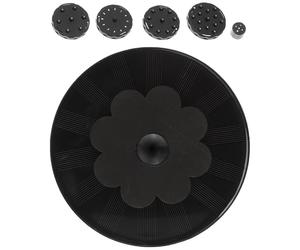 FRCOLOR Solar Miniature Floating Fountain Water Pump for Outdoor Garden Decor and Bath, Black Plastic Material with 200 L/h Capacity, Easy to Install and Remove, for Garden Sprinkler Use