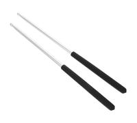 FRCOLOR Solid Aluminum Alloy Drumsticks Weighted Percussion Sticks for Drum Practice and Stage Performance with Comfortable Grip Beginner Friendly Rhythm Rods for Various Drum Types
