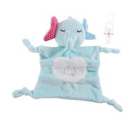 FRCOLOR Soothing Towel Comforter with Elephant Pattern Soft Plush Animal Design for Newborn Unisex Sensory Development and Skin Friendly Touch