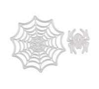 FRCOLOR Spider Web Cutting Dies Stencil Template Mold Carbon Steel DIY Embossing Die Cuts for Halloween Craft Scrapbooking