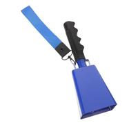 FRCOLOR Sports Cowbell, Metal Cowbell with Handle & Wrist Strap, 8.6 Inch Loud Cheering Hand Bell for Football Games, Baseball Games and Sporting Events, Blue