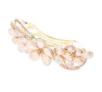 FRCOLOR Spring Hairpin Women Large Barrette Hair Clips for Thick Hair Stylish Rhinestone for Everyday Wear for Women