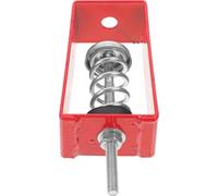 FRCOLOR Spring Hanger Vibration Isolator for Hvac and Floors Solid Load Rating 20-30kg, Galvanized Steel and Rubber Construction, Includes Nuts, Washers, Mounting Base, and M8 Rod