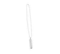 FRCOLOR Stainless Steel Cylinder Keepsake Necklace for Men Women Durable Pill Case Holder Urn Pendant Chain Silver Memorial Jewelry for Ashes