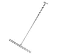 FRCOLOR Stainless Steel Manhole Cover Hook T-handle 10mm 304 Steel Double-ended I-shaped 400mm Heavy Duty Drain Cover Pulling Tool for Sewer Lid Removal Outdoor Use