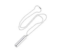 FRCOLOR Stainless Steel Necklace Cylinder Pendant for Memorial Keepsake Features Pill Case Holder Design for Holding Cherished Memories