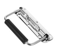 FRCOLOR Stainless Steel Toolbox Folding Handle with Comfortable Grip and Multi-Purpose Use for Mobile Repairs and DIY Projects, Sturdy Attachable Metal Hardware Handle