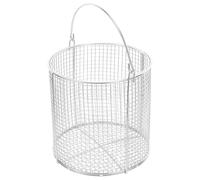 FRCOLOR Stainless Steel Ultrasonic Cleaning Basket with Dip-and-drain Handle for Safe Handling and Efficient Ultrasonic Cleaning in Laboratory Environments and Industrial Use