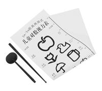 FRCOLOR Standard Visual Eye Test Chart with Plastic Frame for - Home and Classroom Wall Hanging Visual Testing Chart with Occluder and Pointer for Pediatric Vision Screening