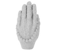 FRCOLOR Statue Meditation Or Sense and Decoration Decor Creates Tranquility of Zen Hand Sandstone Craft Figurine Buddha for Office Tea Room