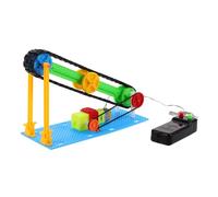 FRCOLOR Stem Educational Electric Conveyor Belt Kit for Science Experiments Versatile DIY Project for Boys and Rapid Item Transport Enhances Learning Efficiency