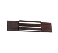 FRCOLOR String Rosewood Ukulele Bridge with Bone Saddle for Replacement Parts Pre-drilled Slotted Design Easy Mounting Vintage Style Accessory String Ukulele Performance