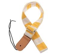 FRCOLOR Striped Ukulele Strap Cotton Guitar Shoulder Belt Adjustable for Boys and Girls Classical Acoustic Use