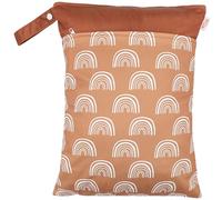 FRCOLOR Stroller Diaper Organizer Bag with Zipper and Two Pockets Reusable Hanging Crib Storage Pouch for Parents Nursery Essential for Diaper and Item Storage