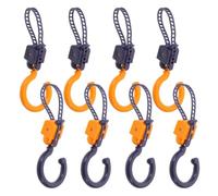 FRCOLOR Stroller Hooks with 360 Degree Swivel Design Multipurpose and Nonslip Silicone Padding 8pcs Adjustable Universal Compatibility for Cup Holders and Purses, for Elevators