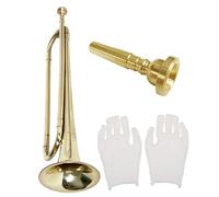 FRCOLOR Student Beginner Trumpet Metal Wind Musical Instrument for Preschool Boys Stable Design for School Band Performance and Early Music Learning