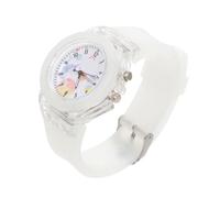 FRCOLOR Student Quartz Watch with Colorful Light Unicorn Design Luminous Jelly Silicone Band Sturdy Wristwatch for Boys and Girls School Use Easy to Read Dial