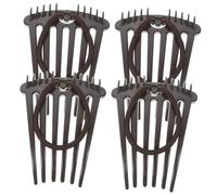 FRCOLOR Sturdy Plastic Hair Combs for Women Simple Design Ponytail Holders Decorative Hairpin for Wedding and Party