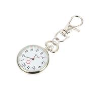 FRCOLOR Stylish Nurse Pocket Watch with Keychain Clip, Easy-to-Read Dial and Infection Control Design, Practical Brooch Fob Watch for Healthcare Professionals and Students