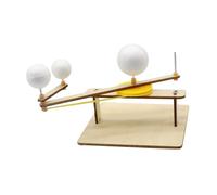 FRCOLOR Sun Earth Moon Orbital Model Wooden Astronomy Science Education Kit DIY Solar System Teaching Tool for Students to Explore Lunar Phases Seasons and Celestial Movements