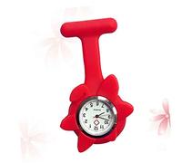 FRCOLOR Sunflower Medical Nurse Watch Grey Anatomy Inspired Silicone Hanging Pocket Watch for Women