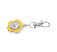 FRCOLOR Sunflower Shaped Quartz Nurses Fob Watch Lightweight Portable Clip on Pocket Watch with Luminous Dial for Nursing Shifts and Student Exams