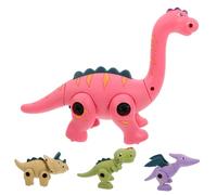 FRCOLOR Take Apart Dinosaur for Educational Plastic Cartoon Dinosaur Assembly DIY Model Building for Childrens Cooperative Play and Creative Learning Series